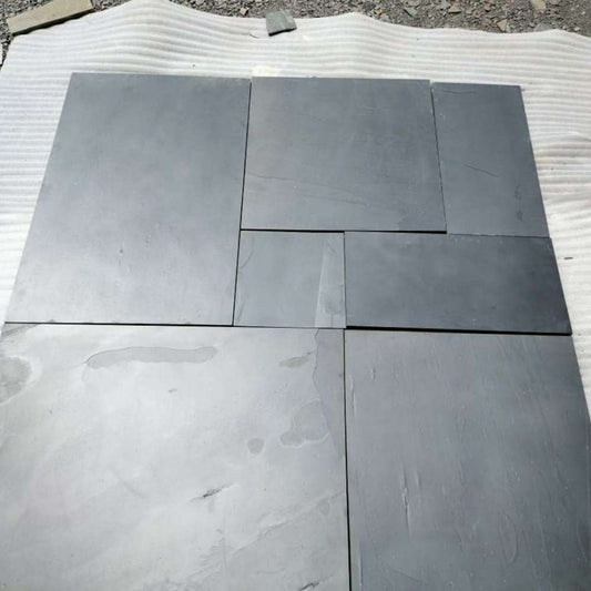 Black Slate Mixed Patio Paving Slabs