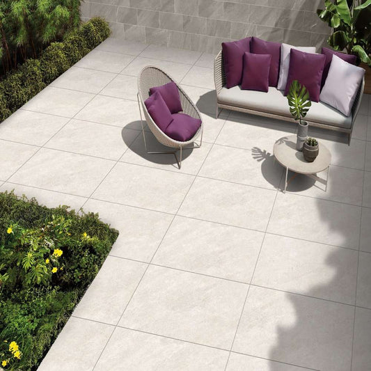 Quartz White 600x900 Outdoor Porcelain Paving
