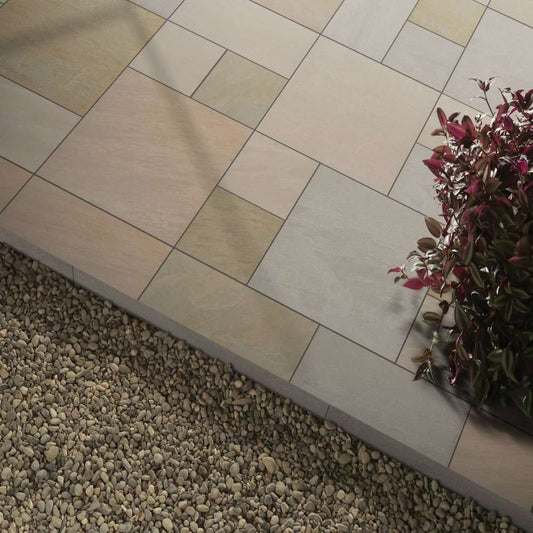 Raj Green Mixed Patio Outdoor Porcelain Paving