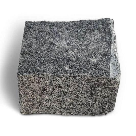 Dark Grey Riven Granite 100X100 Square Setts