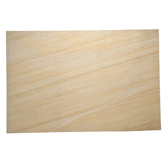 Teak Wood Smooth Sandstone 600x900 Sawn Edged Paving Slabs