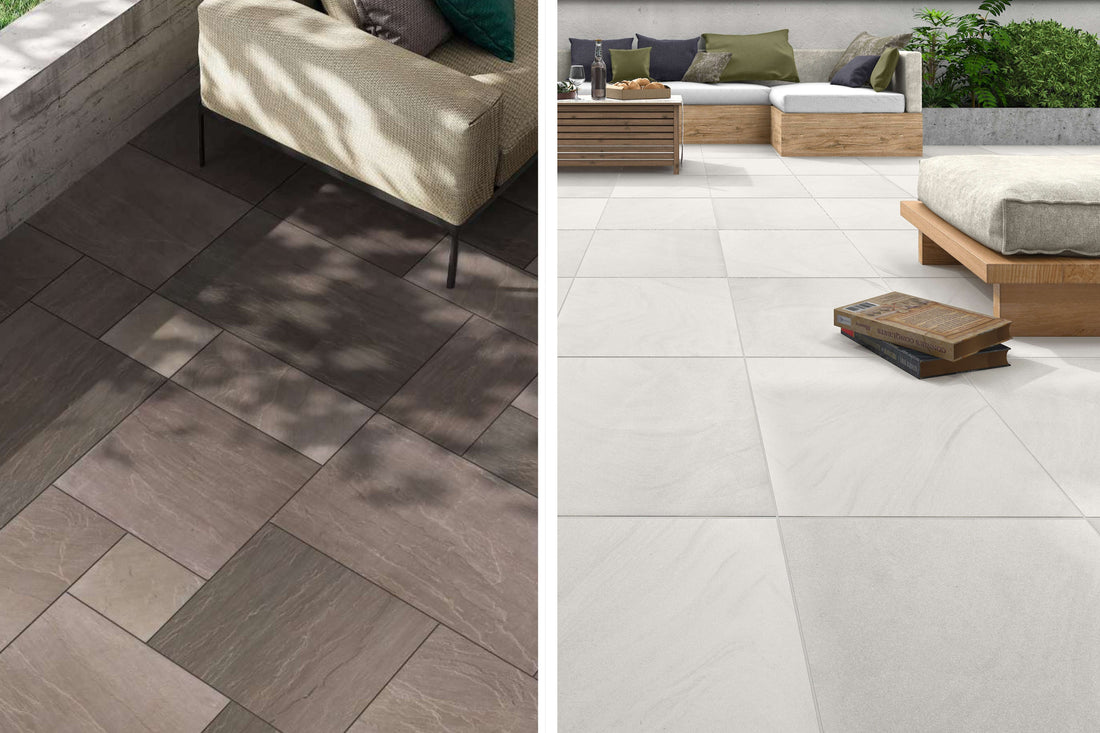 The Great Garden Debate: Natural Stone Paving vs Porcelain Tiles – Which Team Are You On?