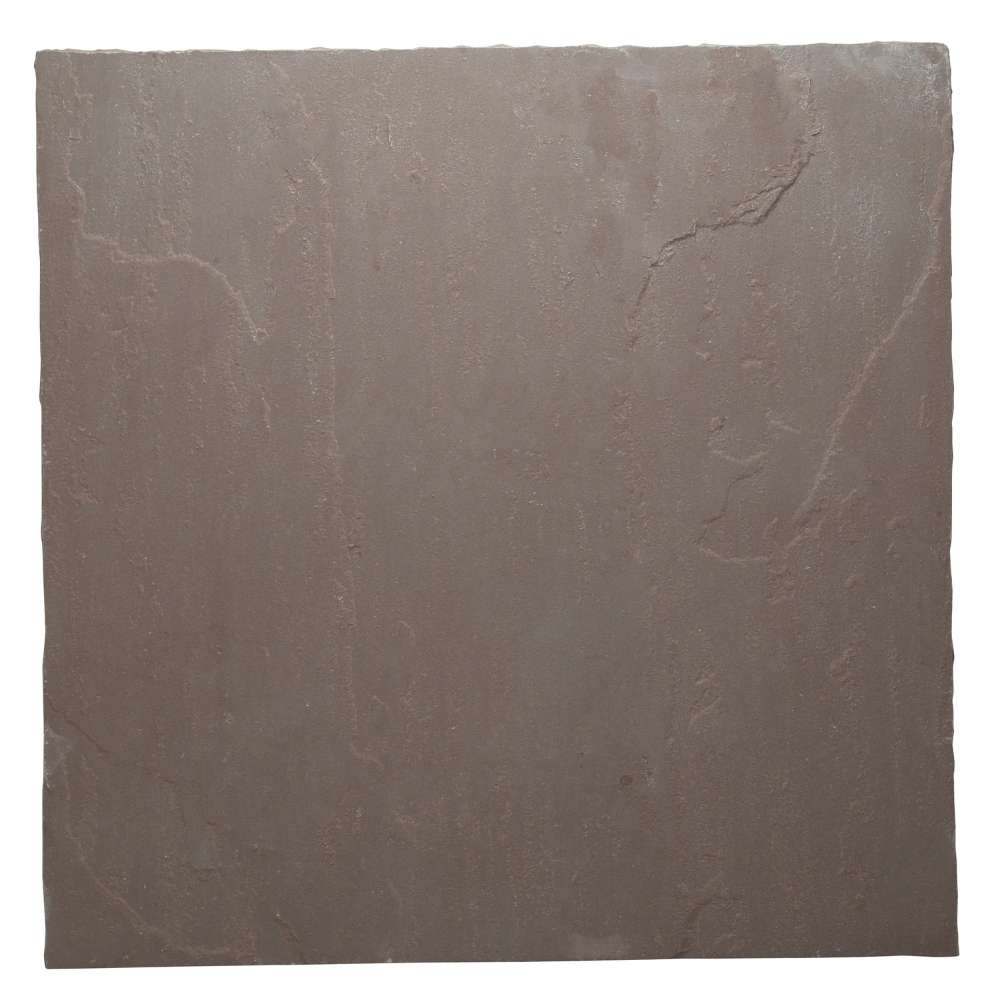 Autumn Brown Riven Sandstone 600x600 Paving Slabs