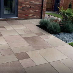 Ravina Riven Sandstone Mixed Patio Paving Slabs