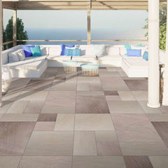 Ravina Riven Sandstone Mixed Patio Paving Slabs