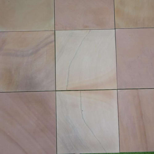 Rippon Buff Smooth Sandstone 600x600 Sawn Edged Paving Slabs