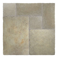 Tandur Yellow Tumbled Limestone Mixed Patio Paving Slabs