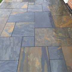 Rustic Slate Mixed Patio Paving Slabs