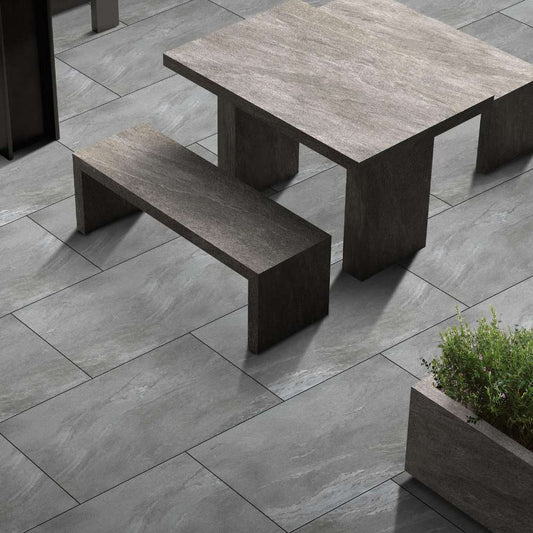 Earth Core Grey 600x900 Outdoor Porcelain Paving