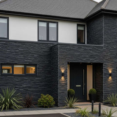 Obsidian Black Porcelain Wall Cladding