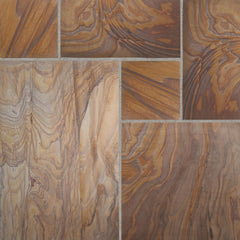Rainbow Smooth Sandstone Mixed Patio Paving Slabs