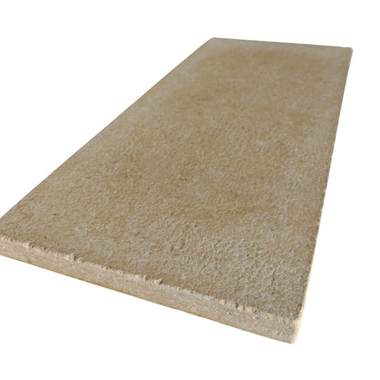 Sahara Beige Tumbled & Acid Washed Limestone 400x900x40 Steps