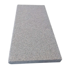 Silver Grey Flamed Granite 400x900x40 Bullnose Steps