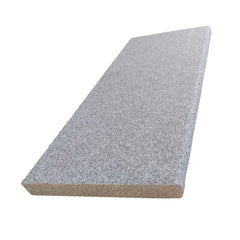 Silver Grey Flamed Granite 400x900x40 Bullnose Steps