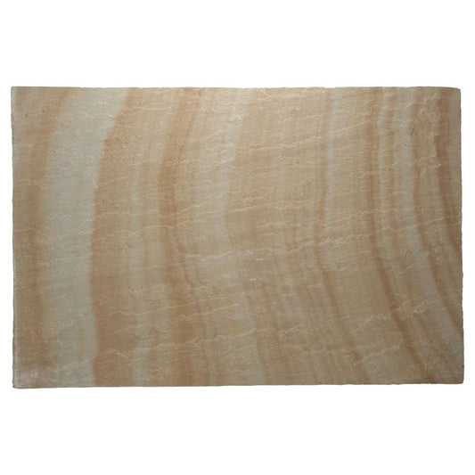 Rippon Buff Riven Sandstone 600x900 Paving Slabs